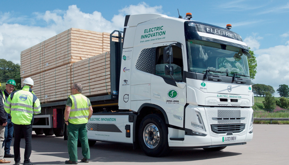 James Jones & Sons Limited zero-emission electric heavy goods vehicle