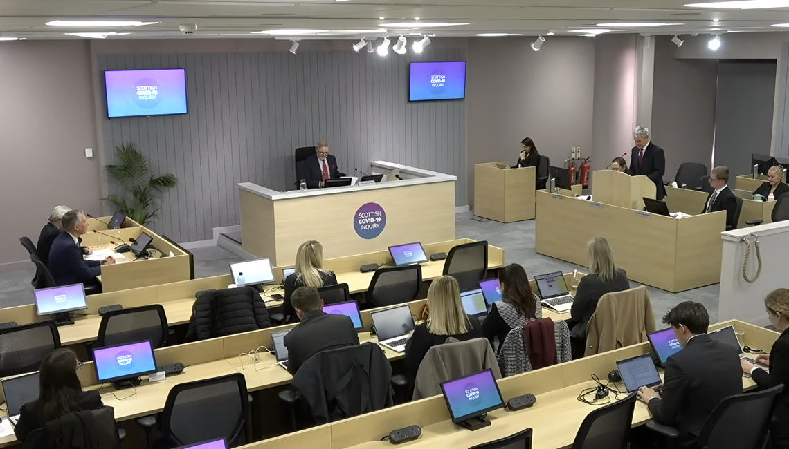 SWA Chief Executive Colin Smith and Margaret Smith former SWA Head of Public Affairs at the Scottish Covid-19 Inquiry.